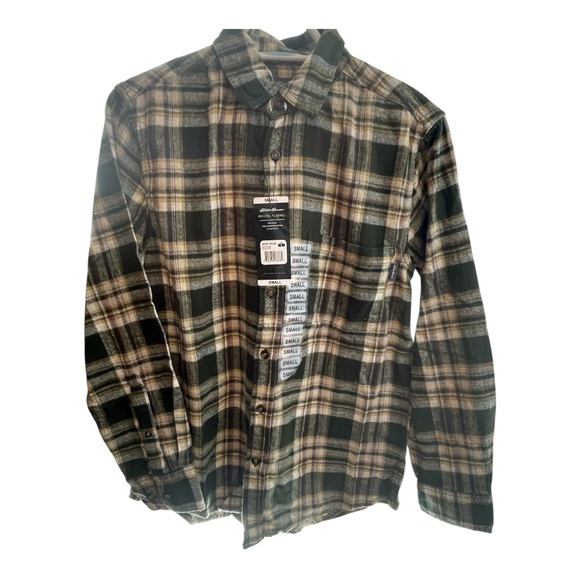 Eddie Bauer Other - Eddie Bauer Men's Casual Plaid Shirt - Green and Cream